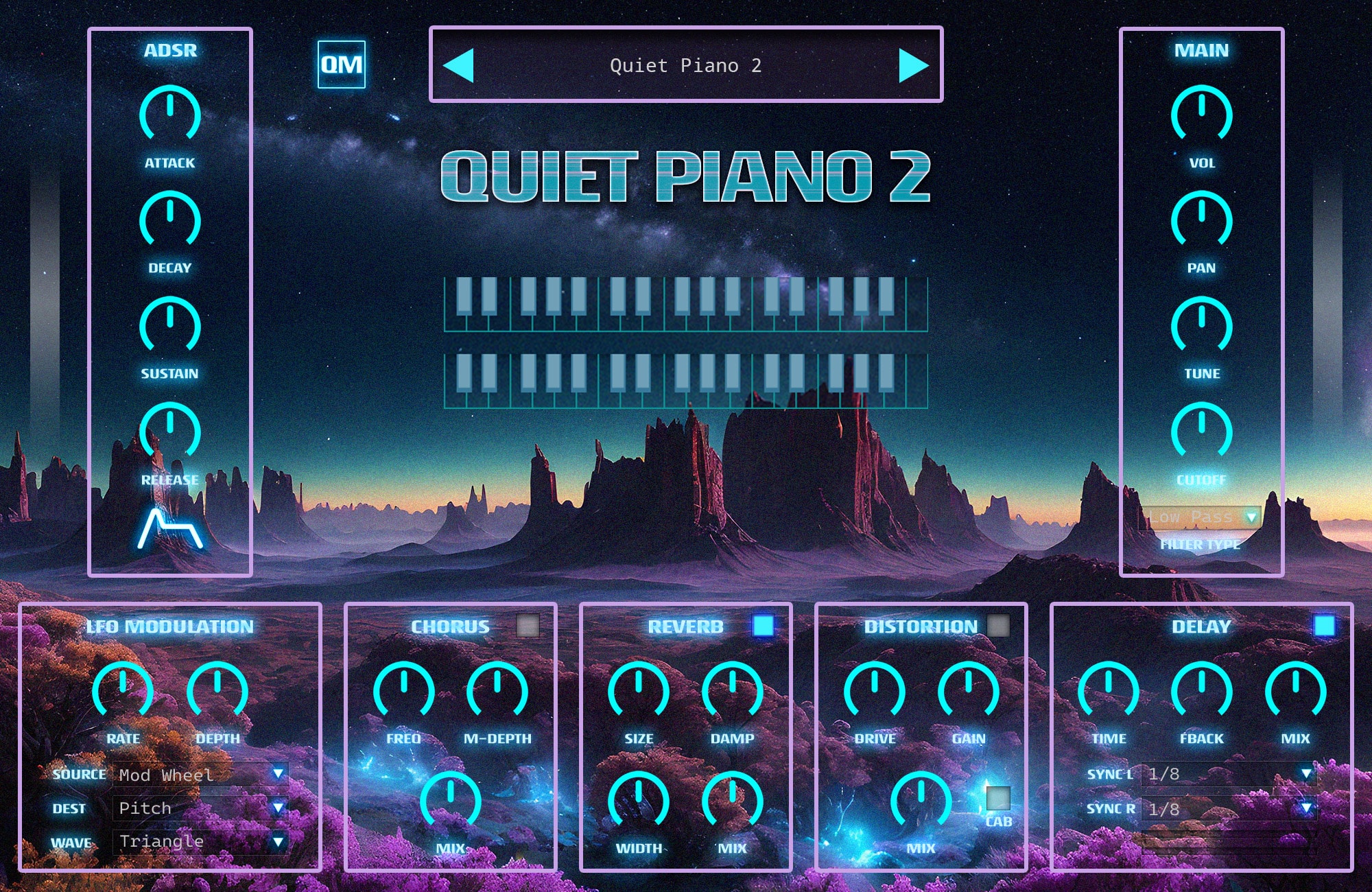 quiet piano 2 GUI